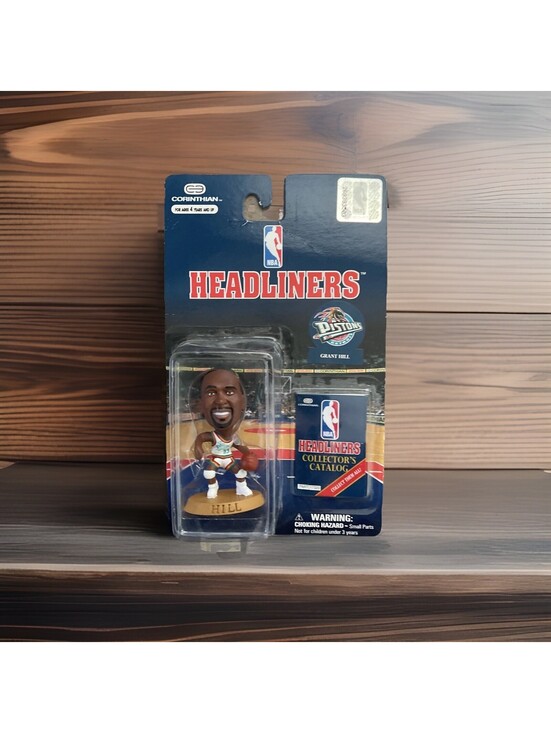 Other - NBA Headliners Grant Hill 3 Inch Figure Detroit Pistons 1997 Corinthian